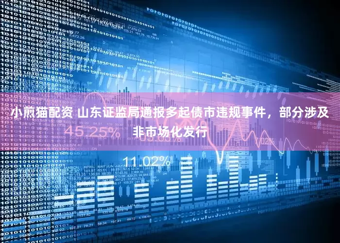 小煎猫配资 山东证监局通报多起债市违规事件，部分涉及非市场化发行