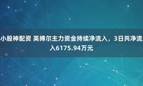 小股神配资 英搏尔主力资金持续净流入，3日共净流入6175.94万元